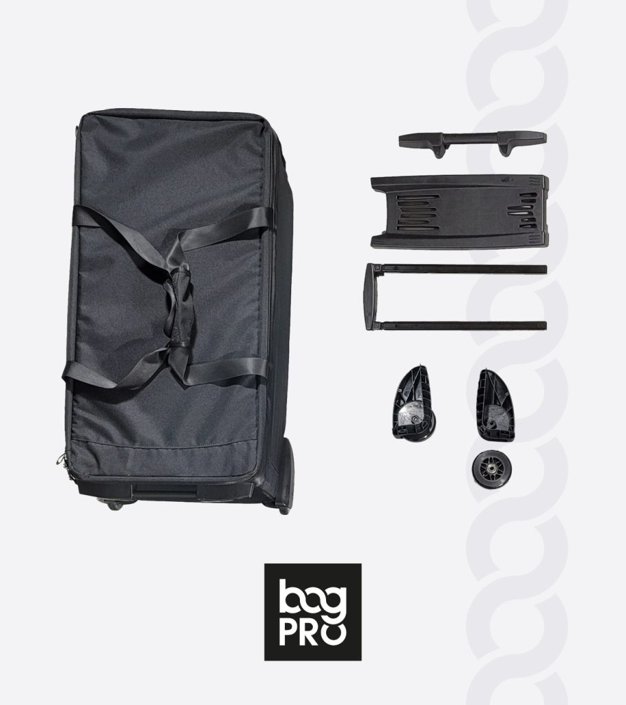 Schéma pièces remplaçables pour réparer sac Pro G. roulant professionnel – roues, poignées, patins