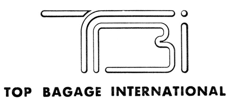 Ancien logo de l'entreprise Top Bagage International à sa création en 1986