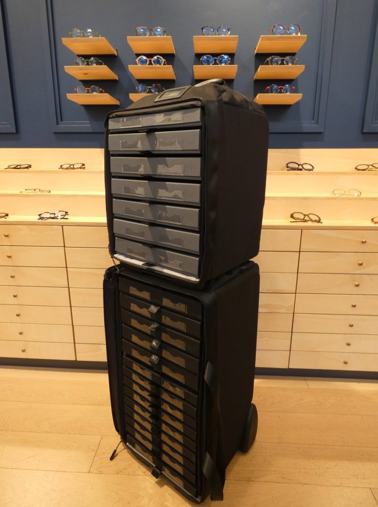 Valise Pro G pour le transport la protection et la présentation des collections optique en déplacement