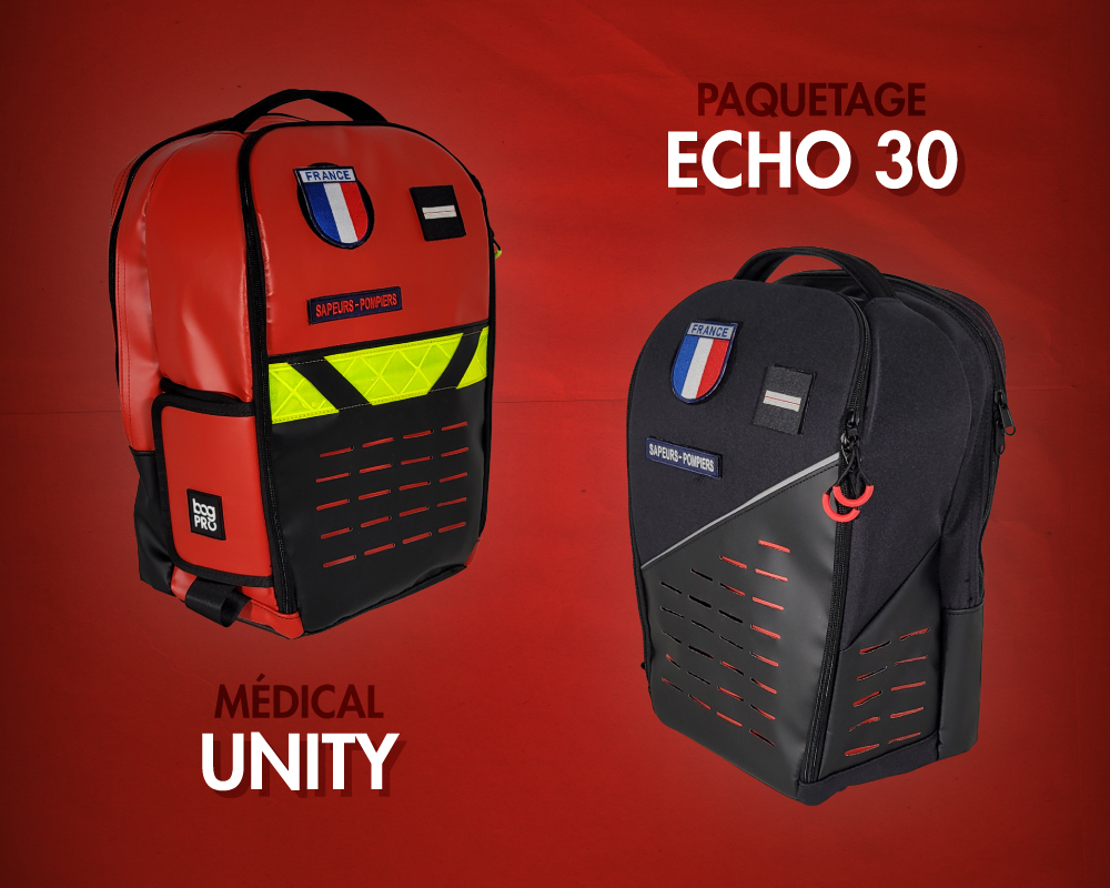 Présentation des deux nouveaux modèles de sacs à dos secours de Bag PRO